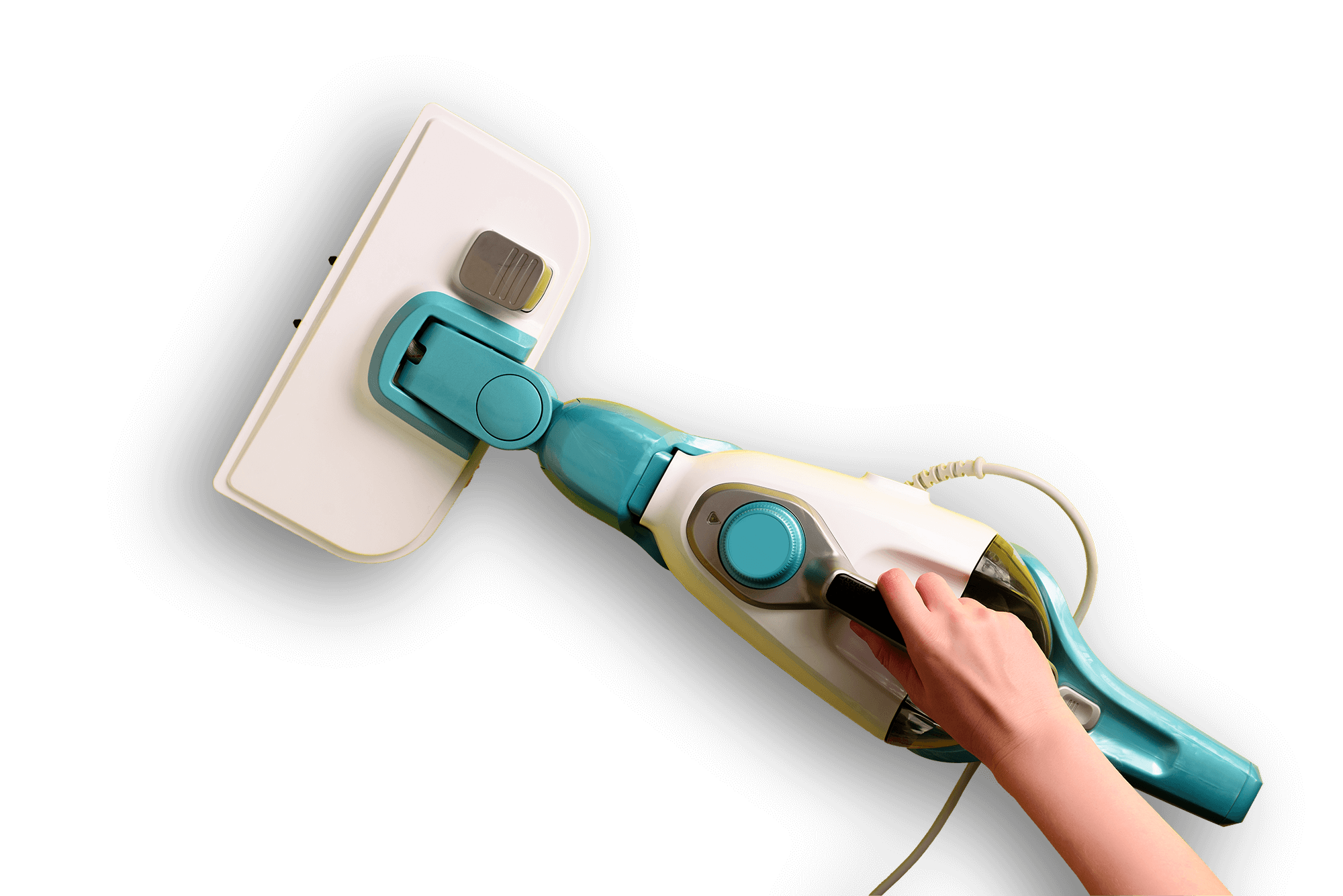 Steam Cleaner Mop On Yellow Background Top View Fl Xkcrpm8.png